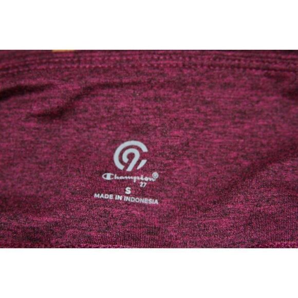 Champion C9 Leggings Athletic Cropped Cut Out Burgundy Purple Pocket Girls Small - Picture 3 of 5